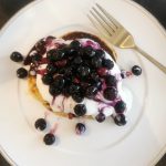 Banana Pancakes with Blueberries