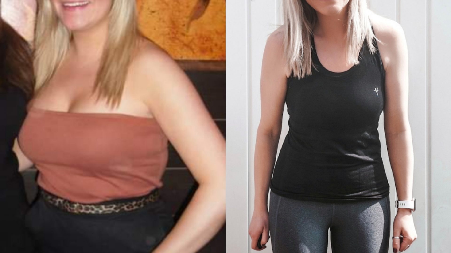 Before and After using Kayla Itsines's Bikini Body Guide (BBG)